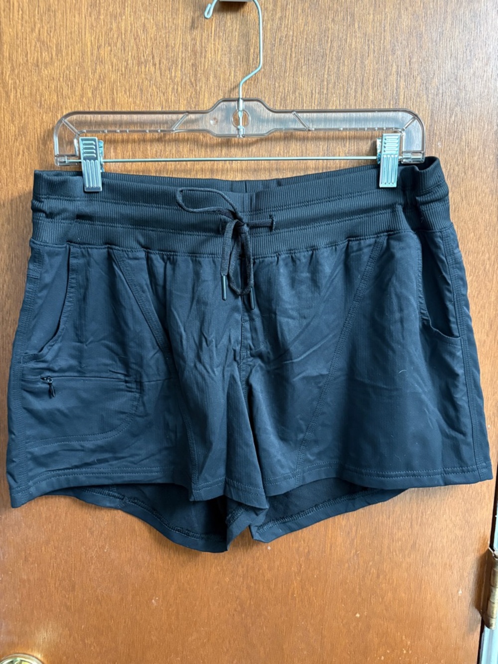 Athletic Works Black Drawstring Athletic Shorts with Pockets